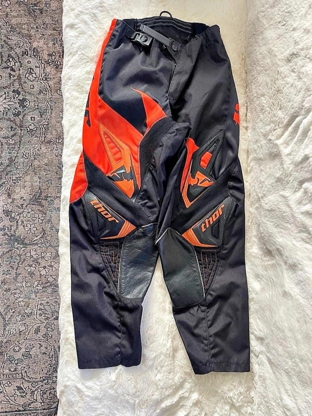 Thor Motocross Pants in Black & Orange Waist 28